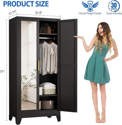GAIOUS Metal Wardrobe Cabinet - Image 2