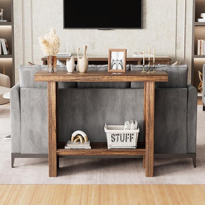 LIFECHOVY Farmhouse Wood Entryway Table Narrow Console Tables - Image 4