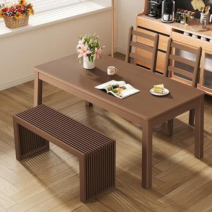 Bamboo Small Dining Bench, Farmhouse Bench - Image 4