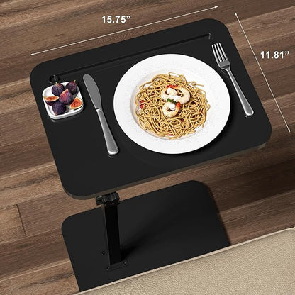 Black Side Tray Table for Couch - Image 2