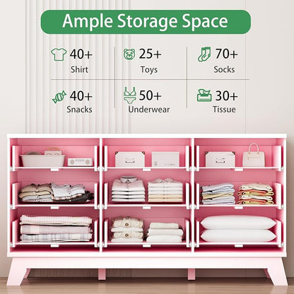 Xixini Fluted Dresser for Bedroom - Image 3