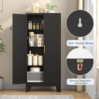 GAIOUS 61.02" Kitchen Pantry Cabinet, Pantry Storage Cabinet - Image 5