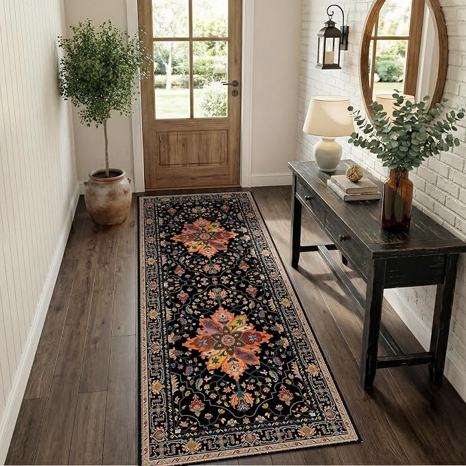 RELEANY Area Rugs 2'x6' Runner Rug Non Slip Washable - Image 2