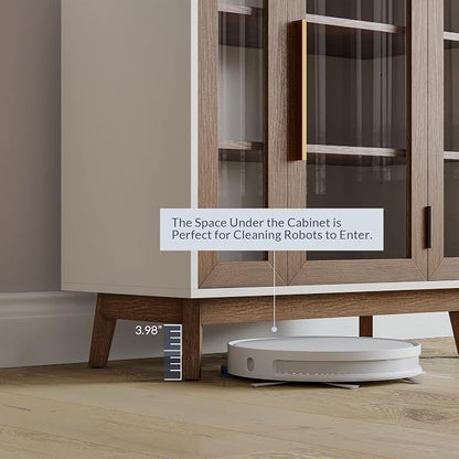 BELLEZE Modern Curio Cabinet, 3-Tiers Console Table, 31 Inch - Image 5