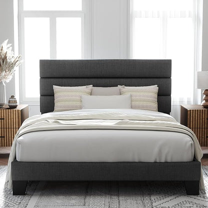 Allewie Queen Size Platform Bed Frame by Allewie