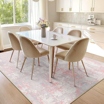 RELEANY Washable Area Rugs 8'x10' Non-Slip Modern Abstract Soft - Image 6