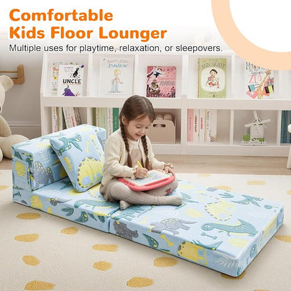 MeMoreCool Glow Dinosaur Tri-fold Sofa Bed - Image 3