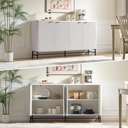 Fatmok 65" Large Sideboard Buffet Cabinet - Image 6