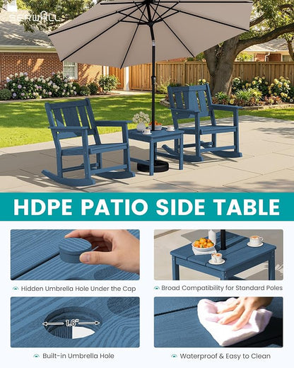 SERWALL Outdoor Rocking Chairs Set of 2 - Image 8