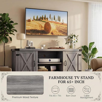 YESHOMY Modern Farmhouse TV Stand - Image 4