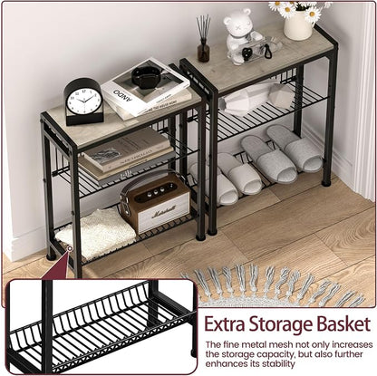 Narrow Side Table for Small Space, 3-Tier End Table - Image 8