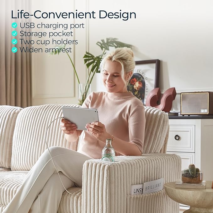LINSY HOME Sectional Sleeper Sofa - Image 7