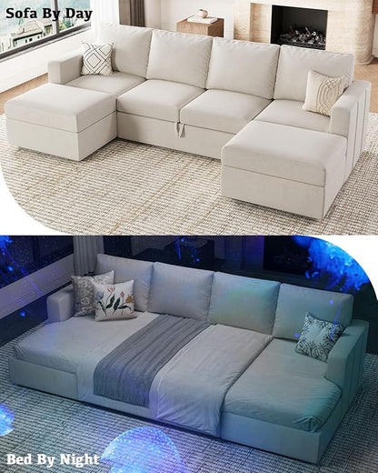 Belffin Modular Sectional Sleeper Sofa Bed - Image 5