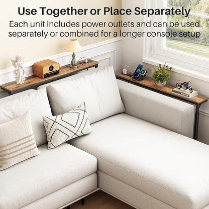 Kitstorack Behind Couch Table, Adjustable Height Narrow Console Table - Image 9