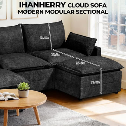 LEVELEVE 147" U-Shape Modular Sofa - Image 2
