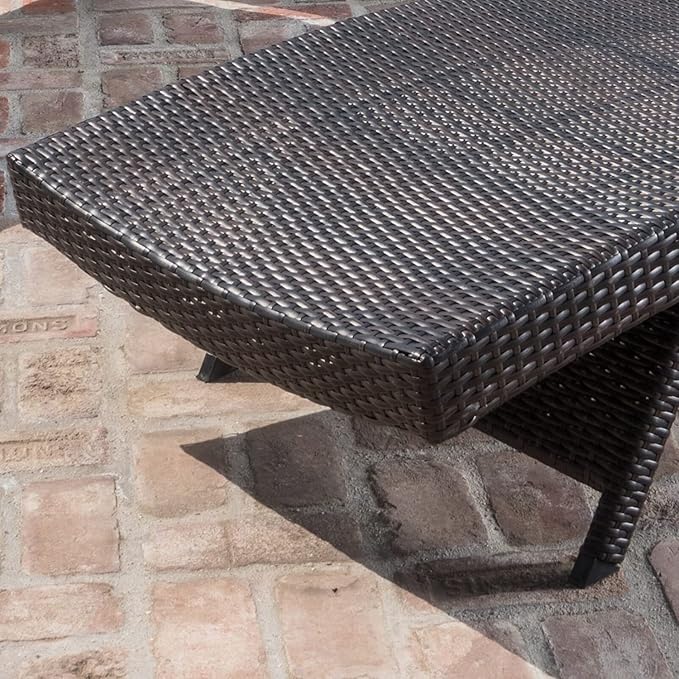 PE Rattan Adjustable Backrest Chaise Lounge Set 4 - Image 6