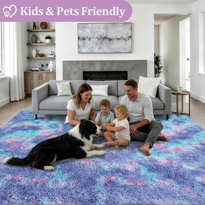 Fluffy 4x6 Area Rugs for Living Room Bedroom: Ultra Soft Shag Rug Non-Slip - Image 4