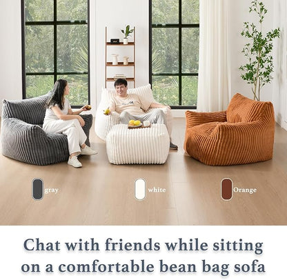 Gericco Giant Plush Bean Bag Chair - Image 8