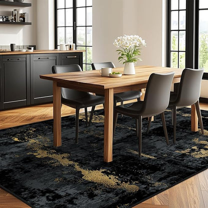 RELEANY Washable Area Rugs 10'x14' Non-Slip Modern Abstract Soft - Image 3