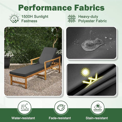 Chaise Lounge Cushions Outdoor, Outdoor Chaise Cushion - Image 5