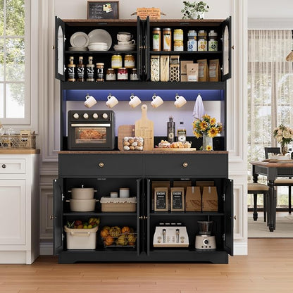 HIFIT 71" LED Kitchen Pantry Cabinet - Image 9