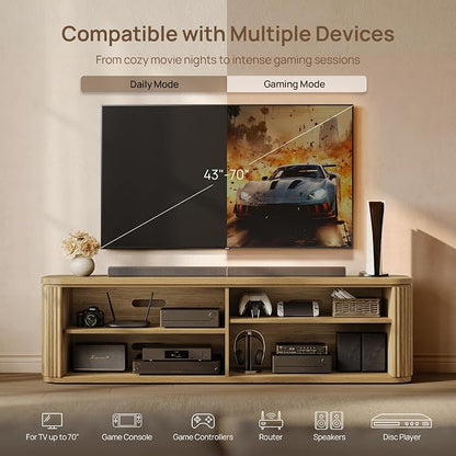 SICOTAS TV Stand for 70 Inch TV - Image 5