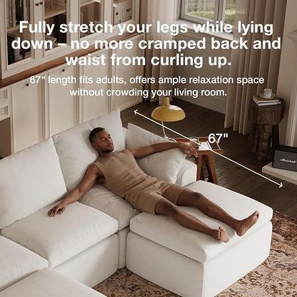 Novilla Modular Cloud Couch, Modern Sectional Sofa - Image 13