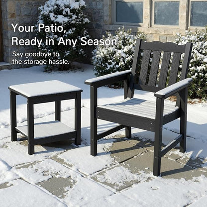 Stoog All-Weather Patio Chairs Set of 2, Outdoor Dining Chairs - Image 6