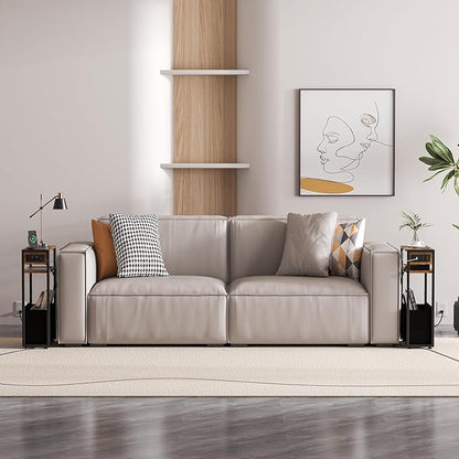 Leomonio Narrow Side Table, Slim End Tables - Image 4