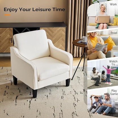 VINGLI Mid Century Modern Accent Chair, Waiting Room - Image 10