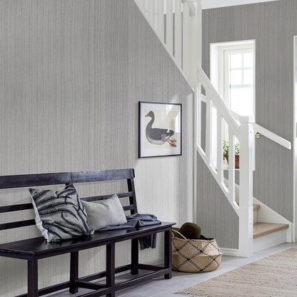 Grasscloth Peel and Stick Wallpaper Modern 15.7in x 196.8in Textured Linen - Image 2