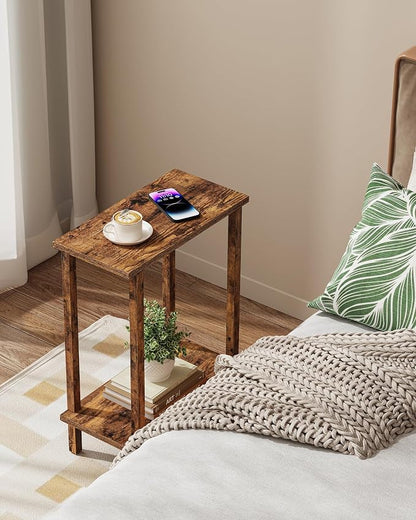 TUTOTAK Small Side Table, Narrow End Table, Skinny Sofa Table, Slim Nightstand - Image 3