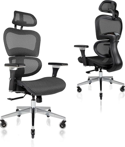 Nouhaus Ergo3D Ergonomic Office Chair Lumbar Support Mesh Office Chair by Nouhaus