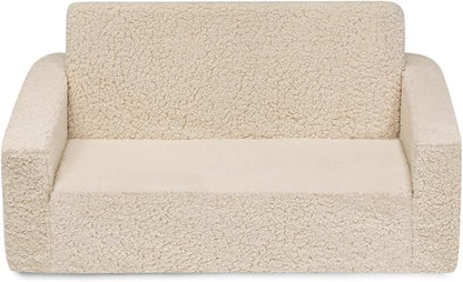 Delta Children Cozee Flip-Out Sherpa 2-in-1 Convertible Sofa to Lounger - Image 10