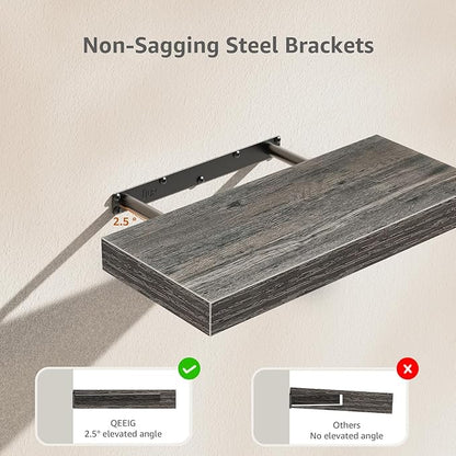 QEEIG Floating Shelves for Wall Bathroom Shelf Bedroom Kitchen Living Room - Image 7