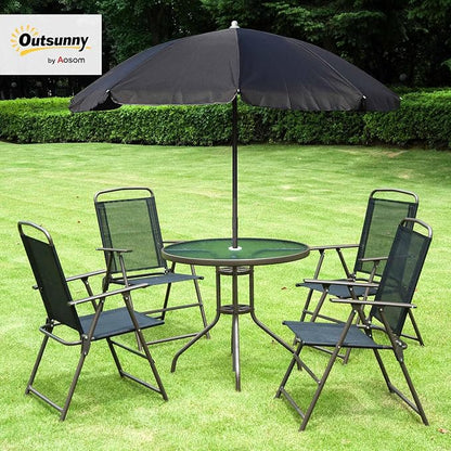 Outsunny 6 Piece Patio Dining Set - Image 2