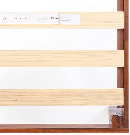 Mellow Naturalista Classic 12-Inch Solid Wood Platform Bed | Wooden Slats - Image 8