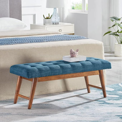 Amazon Basics Modern Haraden Upholstered Button-Tufted Bench - Image 4
