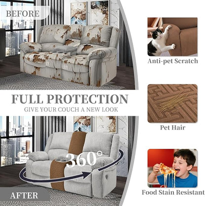 100% Waterproof Sectional Recliner Couch Covers - Image 5