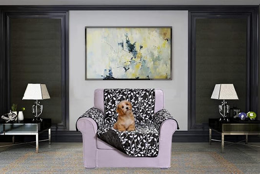 Elegant Comfort Quilted Furniture Protectors Solid and Printed Design by ELEGANTCOMFORT