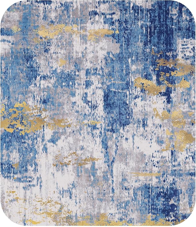 RELEANY Washable Area Rugs 4ft Non-Slip Modern Abstract Soft - Image 8