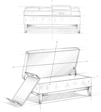 SIMPLIHOME Oregon Storage Ottoman Bench - Image 16