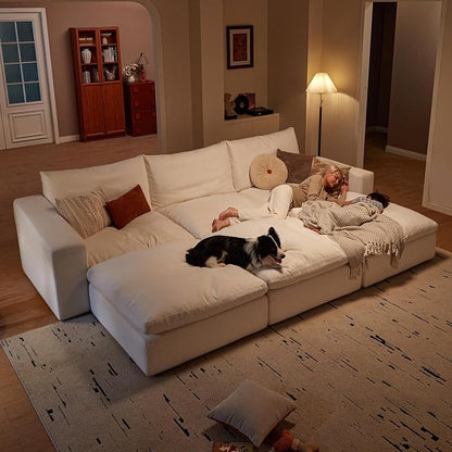 Cloud Couch Sectional 81.1'' Oversized Modular Deep Seat Sofa L Shaped Comfy - Image 9