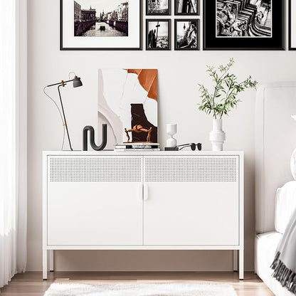 Washsemba 2 Door Storage Sideboard, Metal Storage Cabinet by Washsemba