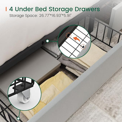 LARMACE King Size Bed Frame - Image 5