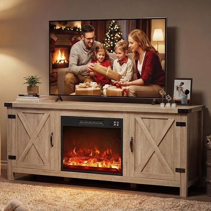 YESHOMY Fireplace TV Stand by SearchallYESHOMY