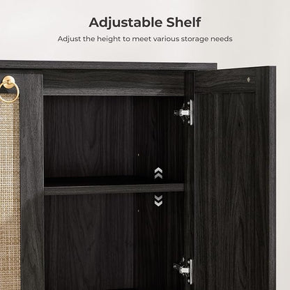 SICOTAS 55" Obsidian Sideboard Buffet Cabinet - Image 6