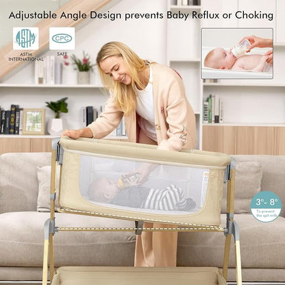 TotRun Bassinet Bedside Sleeper, Rocking Bassinets - Image 6