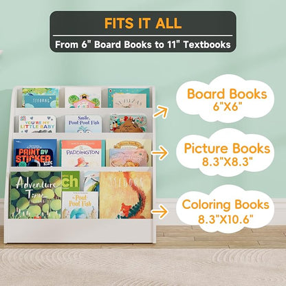 2-in-1 Montessori Kids Bookshelf - Image 4