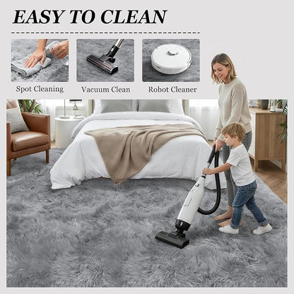 6x9 Area Rugs for Living Room Bedroom: Ultra Soft Fluffy Shag Rug Upgrade - Image 8